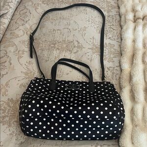 Kate Spade Black and White Polka Dot Shoulder Bag